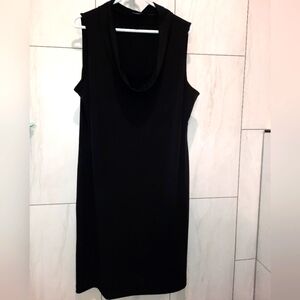 GEORGE Stretch sleeveless Black Dress Size XXL 20 or 2X sexy cowl neck EUC